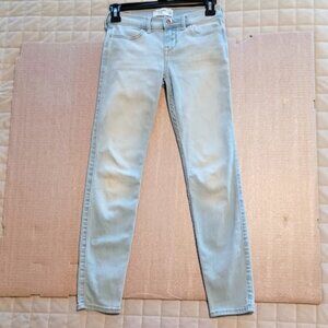 Abercrombie Kids Girls super skinny jeans, light blue size 11/12